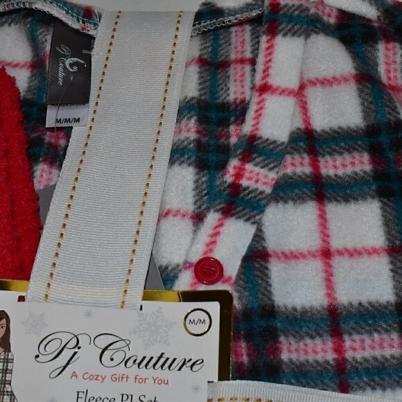 PJ Couture 2 Piece Multi Color Winter Pajamas Plaid Size M - Picture 4 of 5